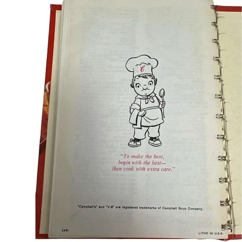 Vintage 1968 Campbell's Cooking With Soup Cookbook 608 Recipes Spiral Bound